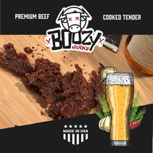 Load image into Gallery viewer, Rosemary Garlicky Pilsner Beef Jerky