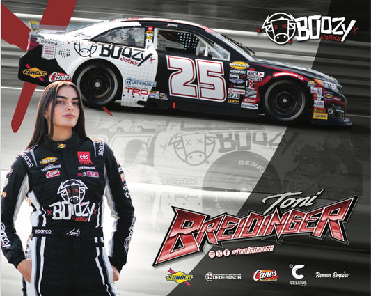 Toni Breidinger Autographed #25 Hero Card