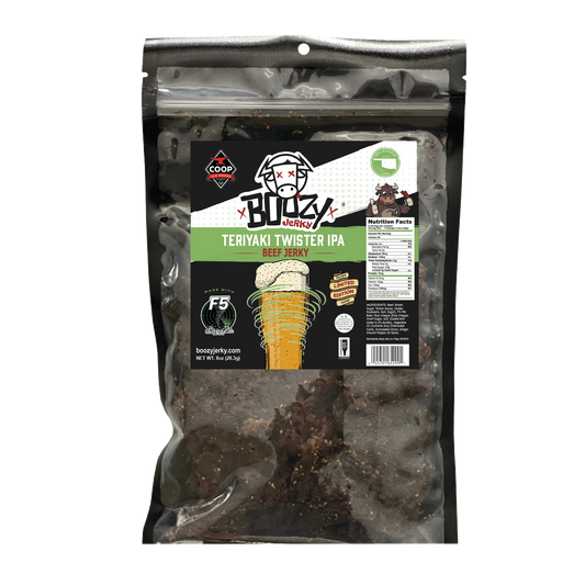 Teriyaki Twister IPA 8oz "Growler Bag" Brisket Jerky