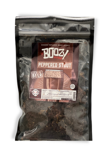 Peppered Stout Beef Jerky - Growler Bag